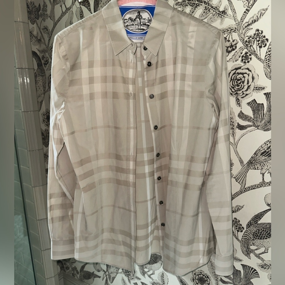 Burberry Neutral Button Down - image 1
